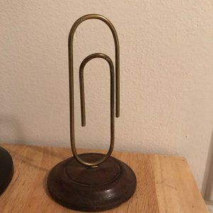 Decorative Anthropologie paperclip desk accessory
